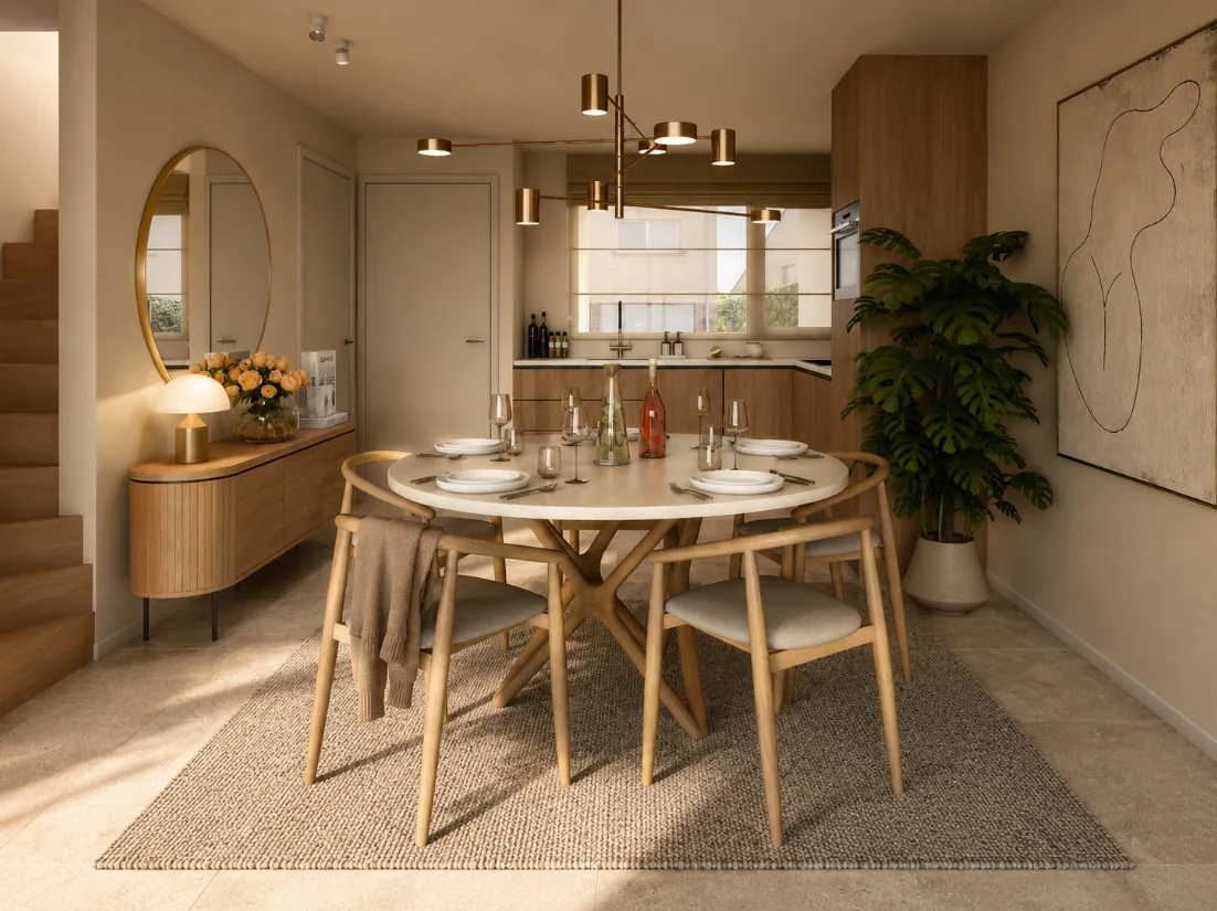 Woning · eetruimte en keuken